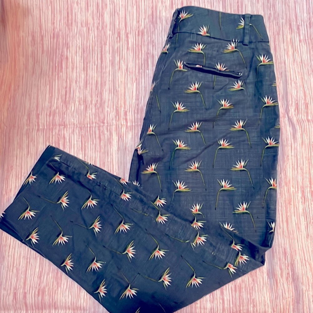 Ann Taylor slim fit floral pants